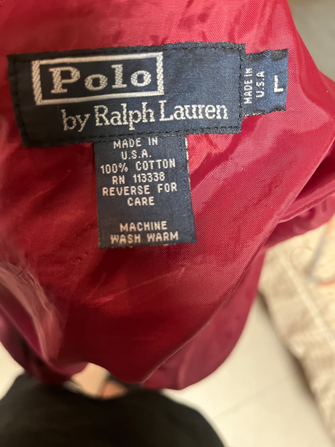 폴로랄프로렌 버건디 자켓 상품이미지4