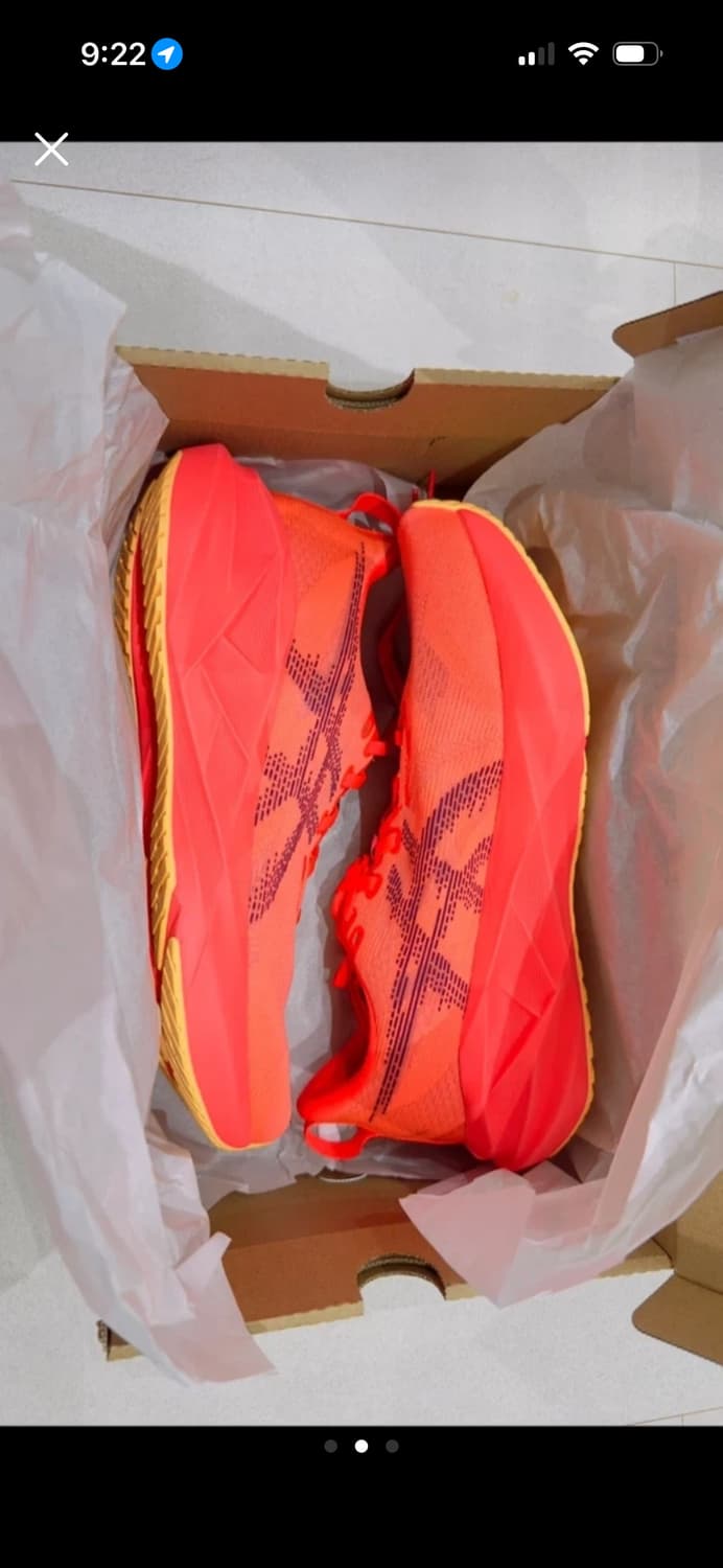 아식스 노바블라스트 5 플레시 레드 275mm 새제품 상품이미지2