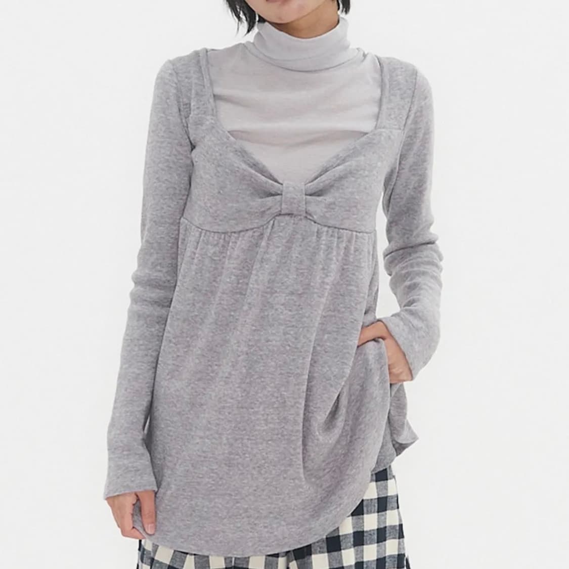 익스파이어드걸 밤비 소프트 탑 라이트그레이 상품이미지1