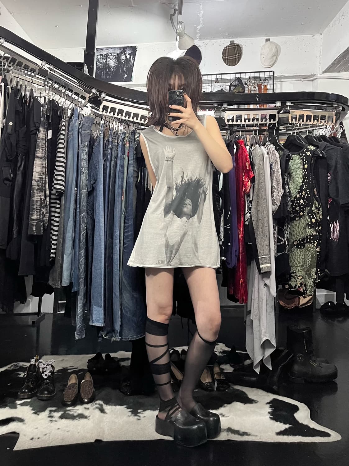 디젤 프린팅 원피스 상품이미지2