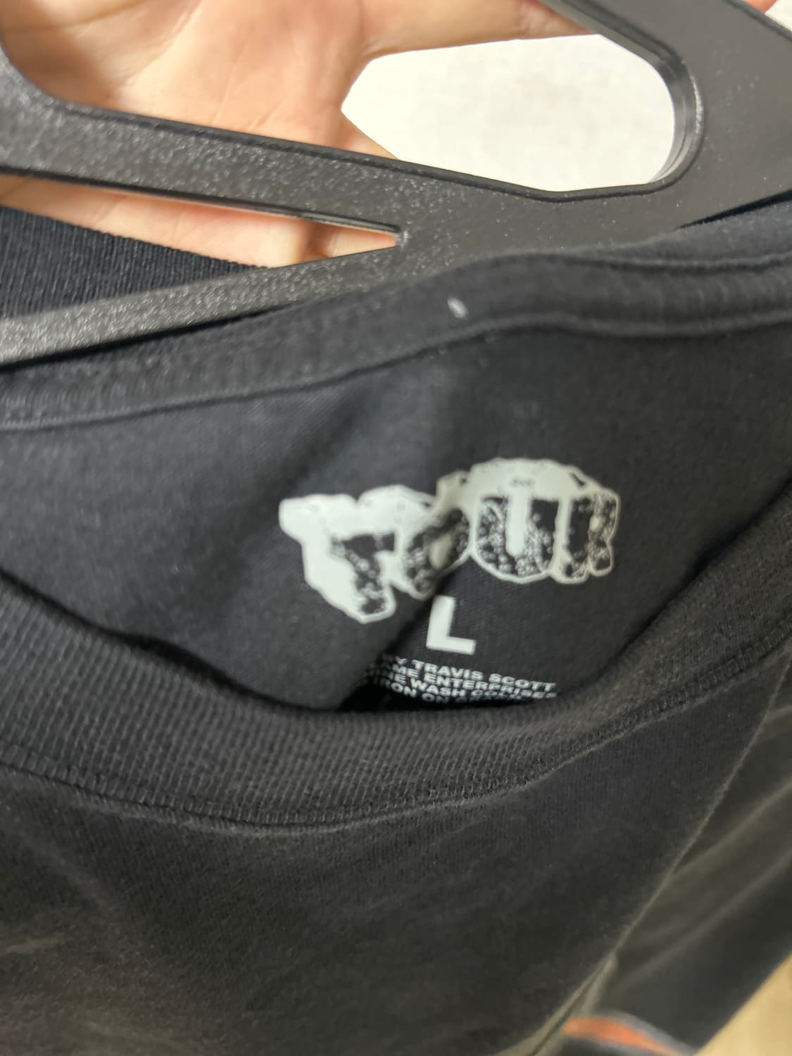 트래비스스캇 내한 머천다이즈 티셔츠 L 상품이미지3