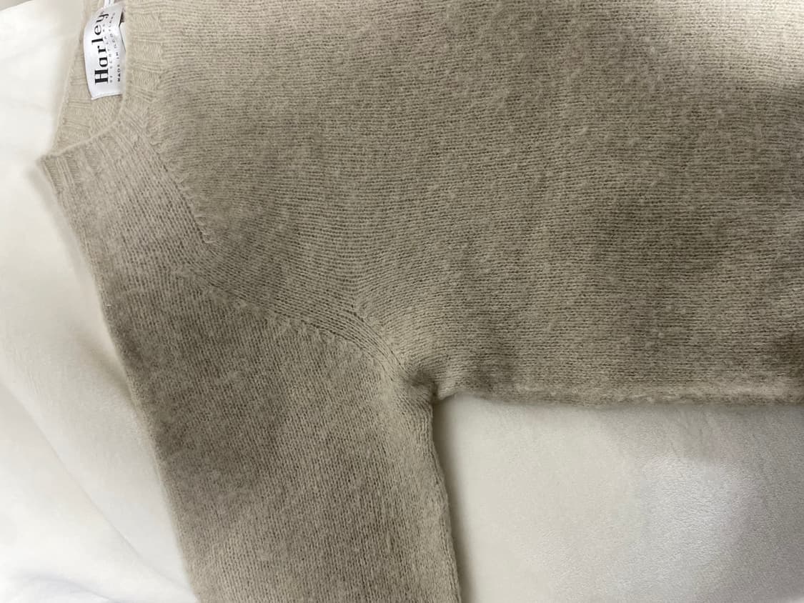 할리오브스코틀랜드 쉐기독 니트 오트밀크 L 상품이미지4