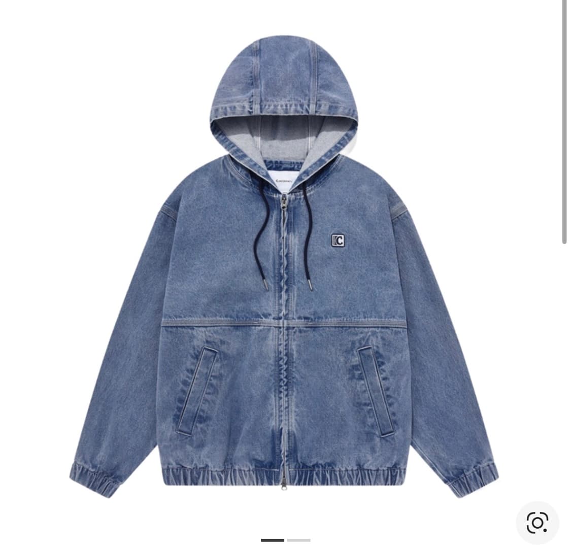 커버낫 데님 후디 자켓 블루 상품이미지3