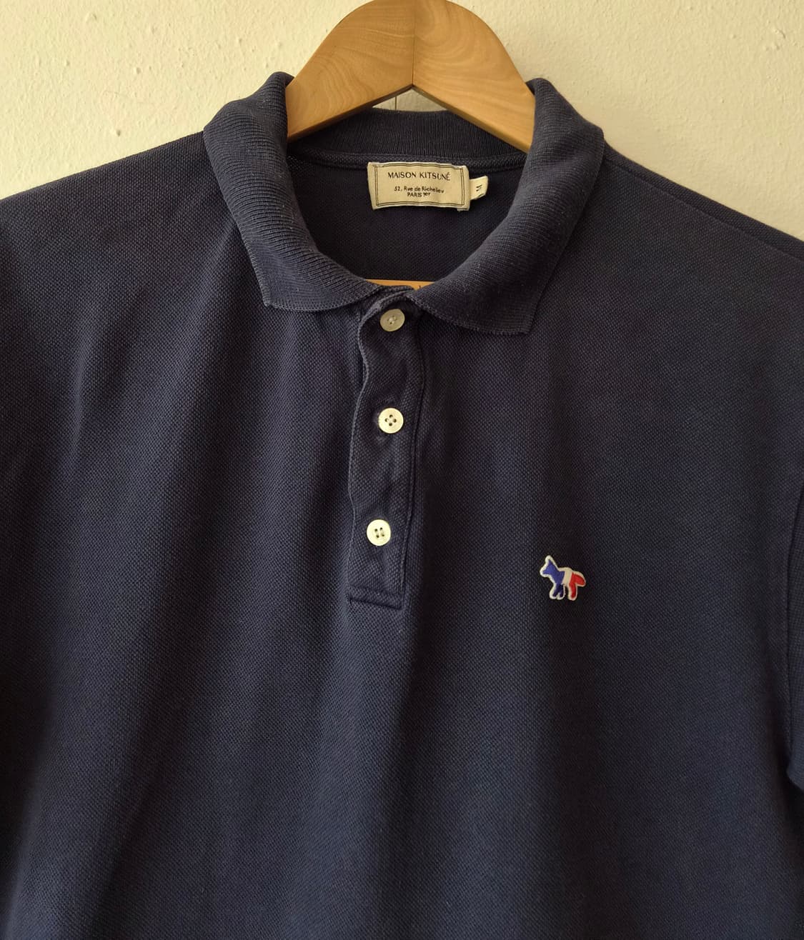 메종키츠네 남성 네이비PK반팔카라티셔츠
 상품이미지2