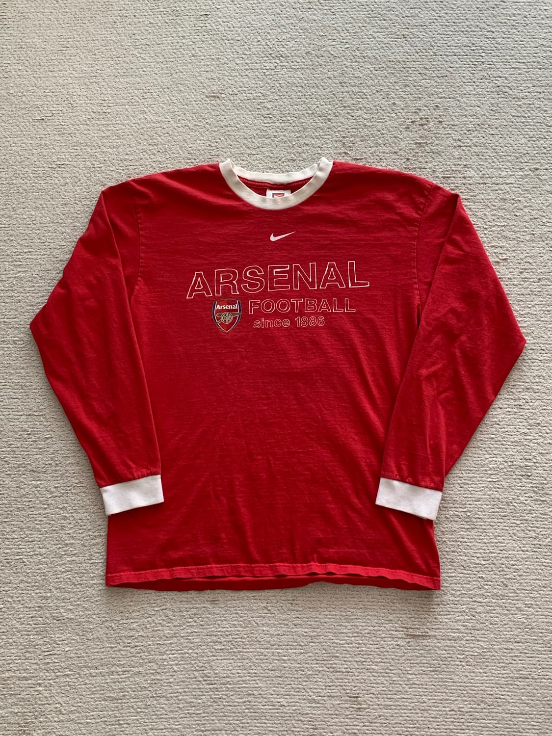 2000s 나이키 아스날 롱슬리브 티셔츠 상품이미지1