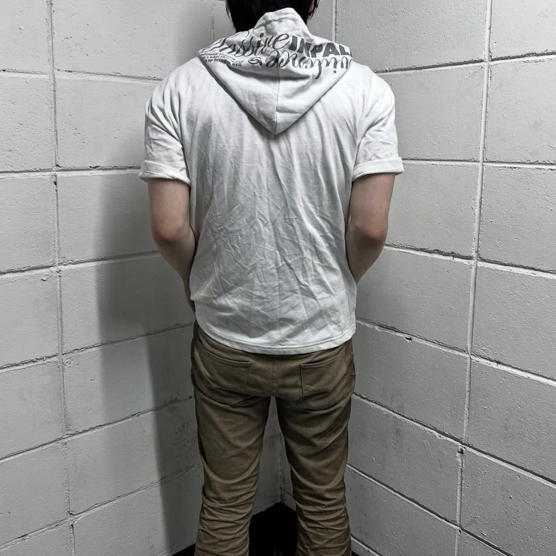 Impala lettering short zip up hood 상품이미지4