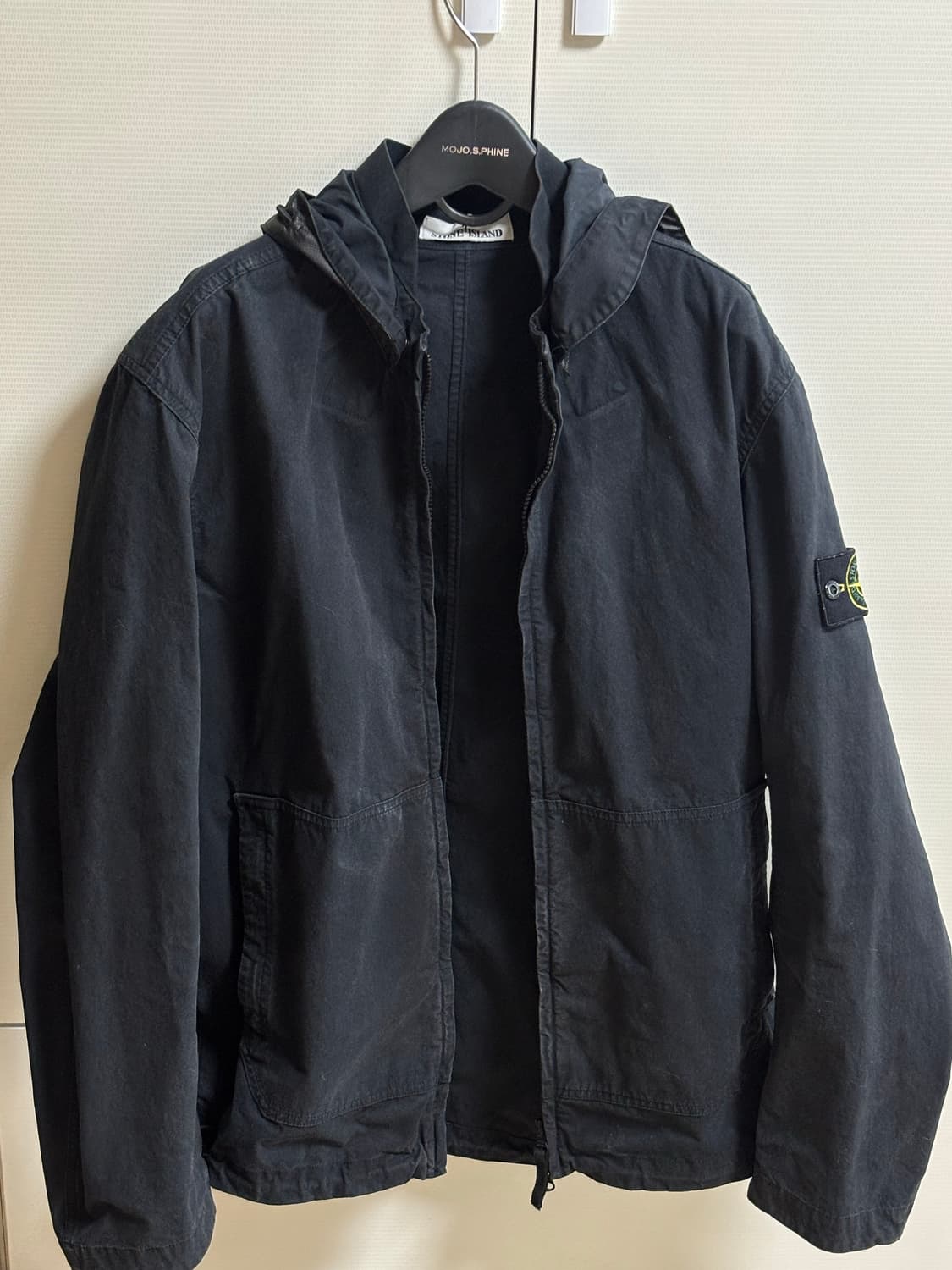 스톤아일랜드 코튼 코듀라 후드 자켓 100 상품이미지1