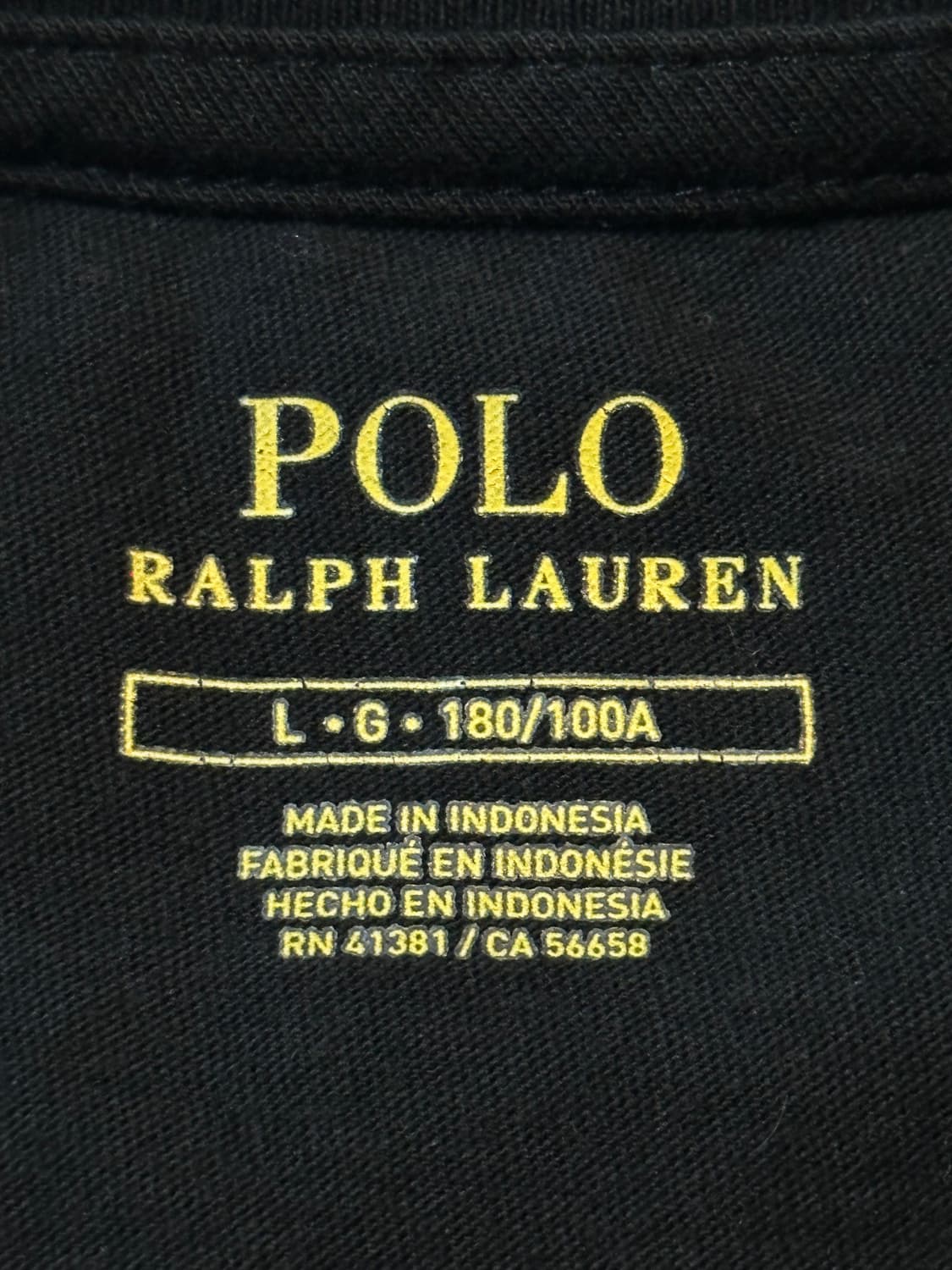 폴로 랄프로렌 POLO 레드포니 라운드넥 반팔 티셔츠 블랙 상품이미지4