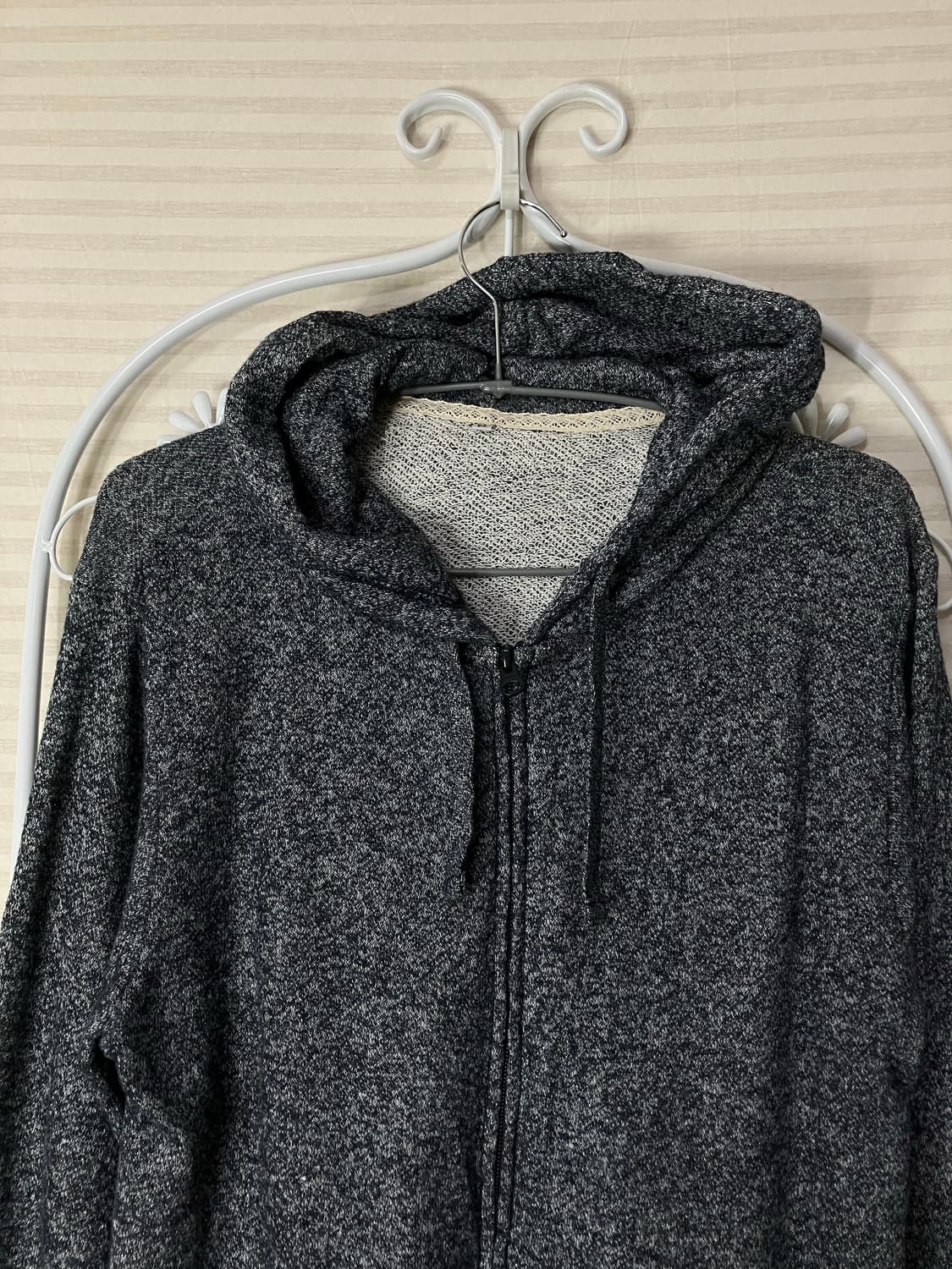 빈티지 블루 노이즈 후드 집업 y2k 스트릿 갸루 펑키 일본빈티지667  상품이미지3