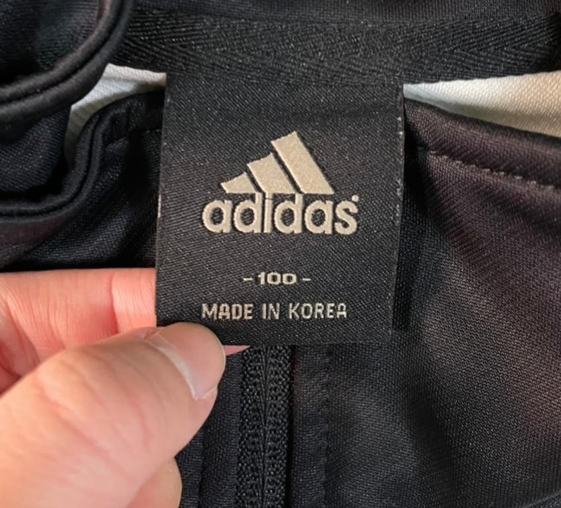 아디다스 블랙 검정 트랙탑 져지집업 95/M 상품이미지4