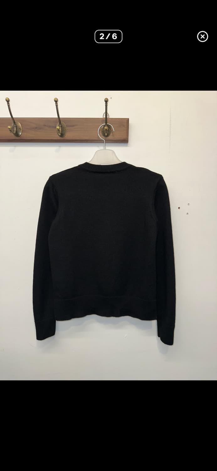 메종키츠네 더블 폭스 헤드 가니건 XS 블랙 상품이미지2