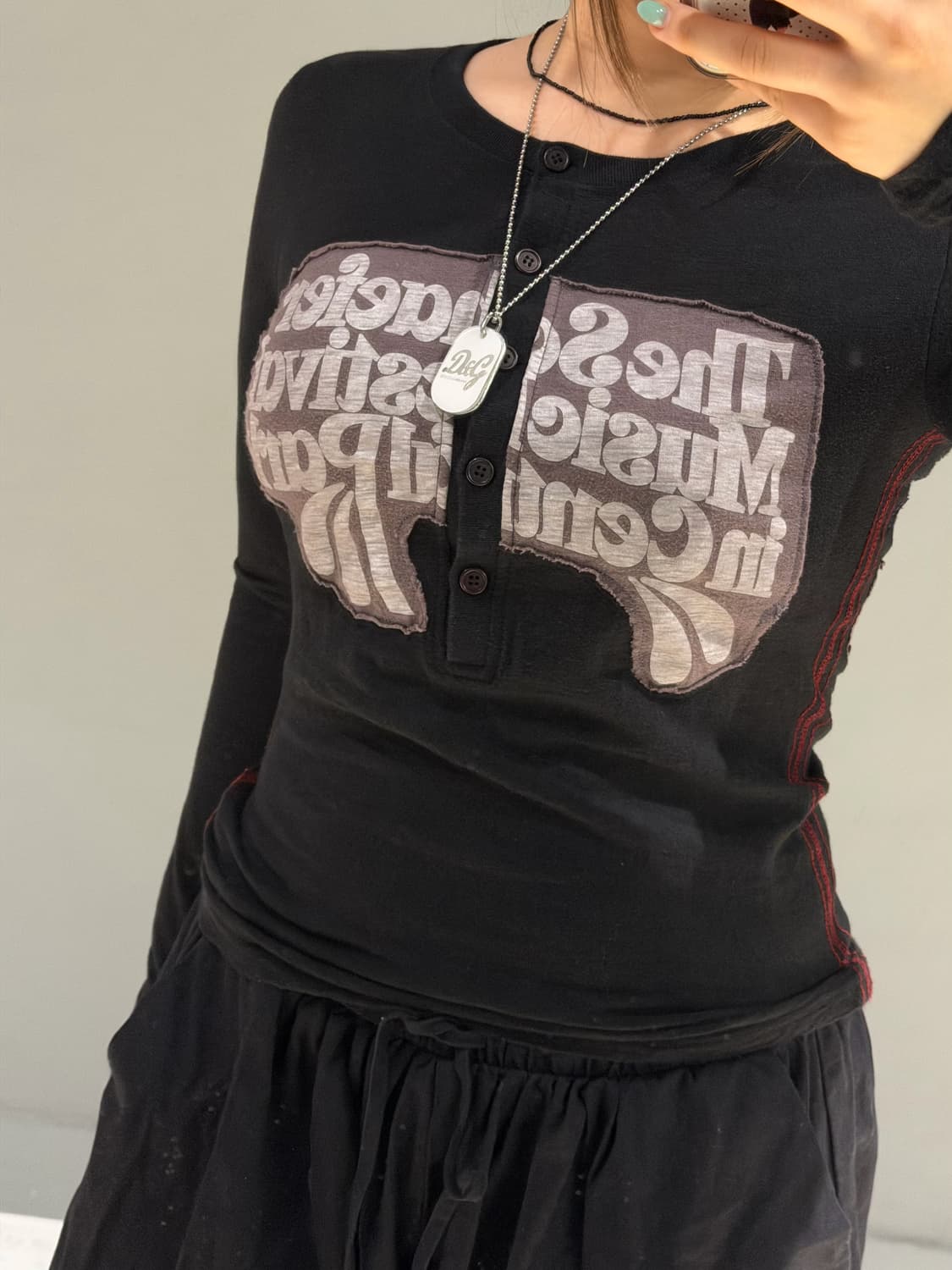 button-up patch detail long sleeve 상품이미지3