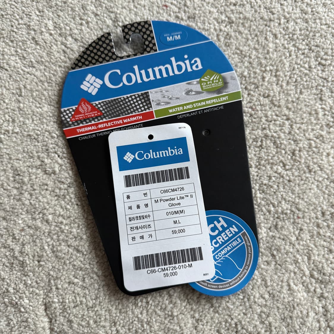 컬럼비아 파우더 라이트 겨울 등산 장갑 상품이미지4