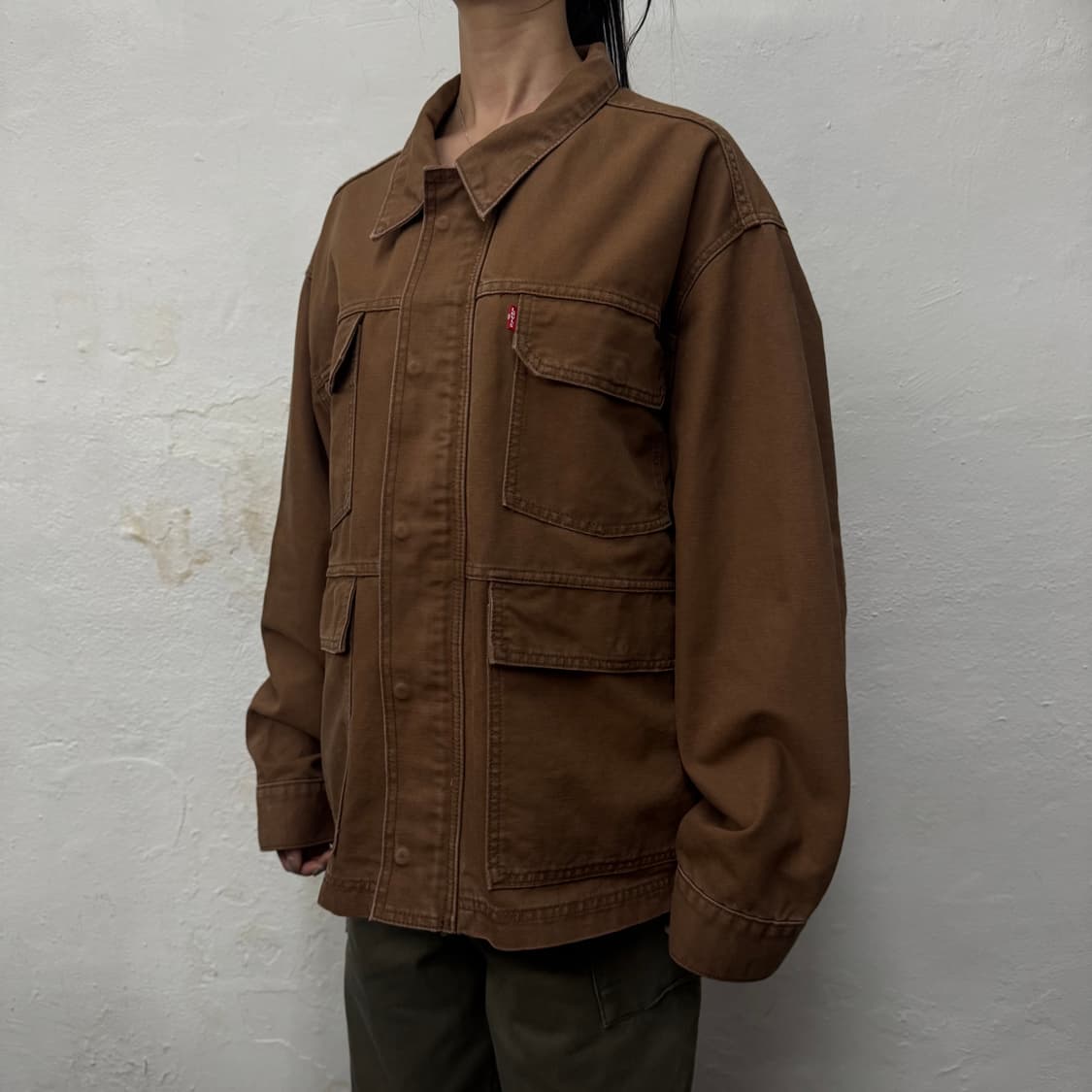 리바이스(Levi's) 브라운컬러 코튼 캔버스 4포켓 필드자켓 상품이미지1