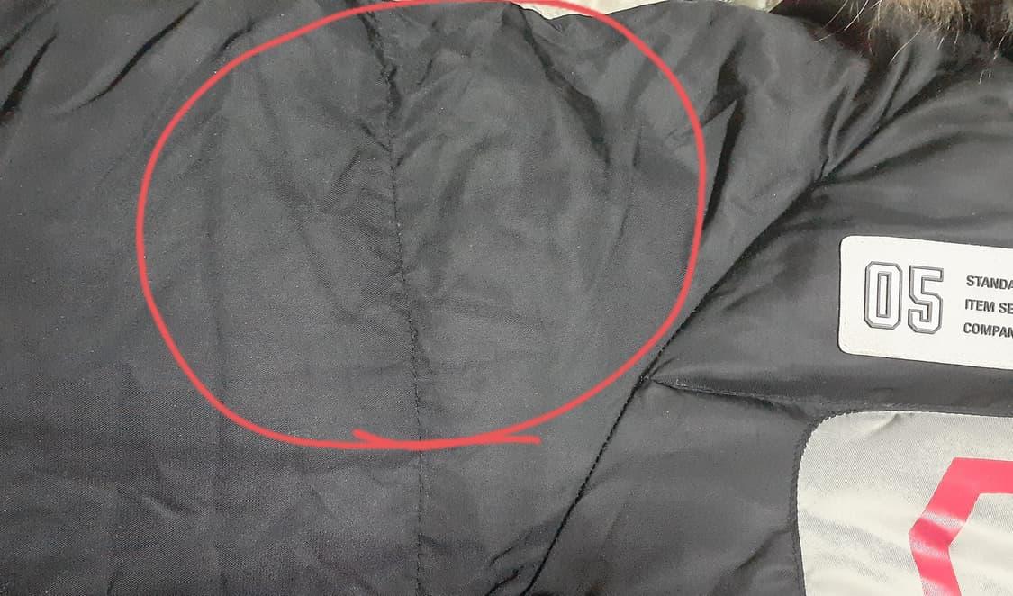 (M) 후부 레이싱 덕다운 패딩 자켓 상품이미지4