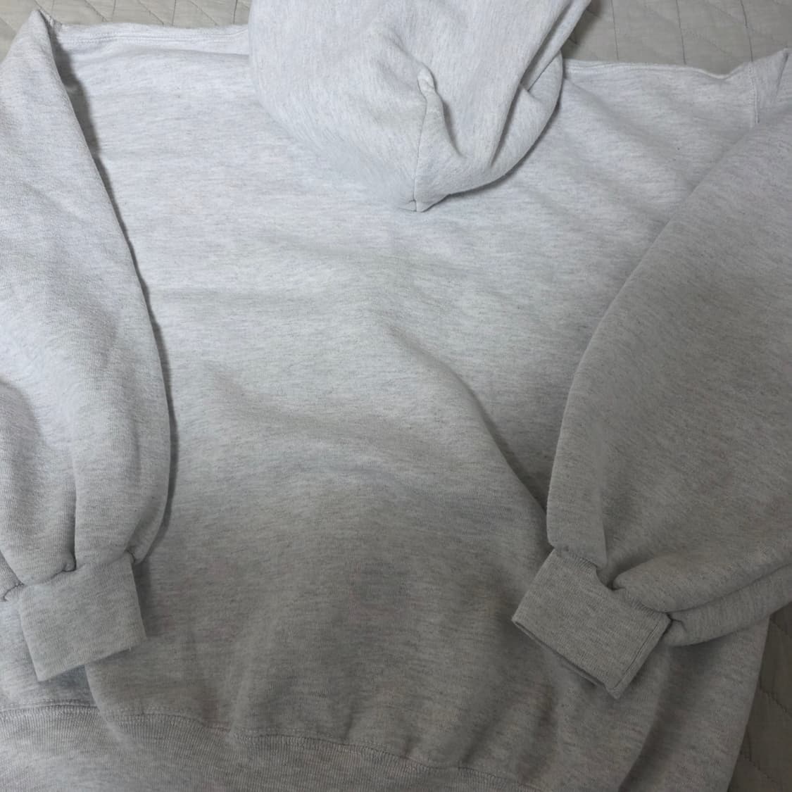 [L] 90s 러셀 애슬레틱 후드집업 라이트 그레이 굿컨디션 상품이미지5