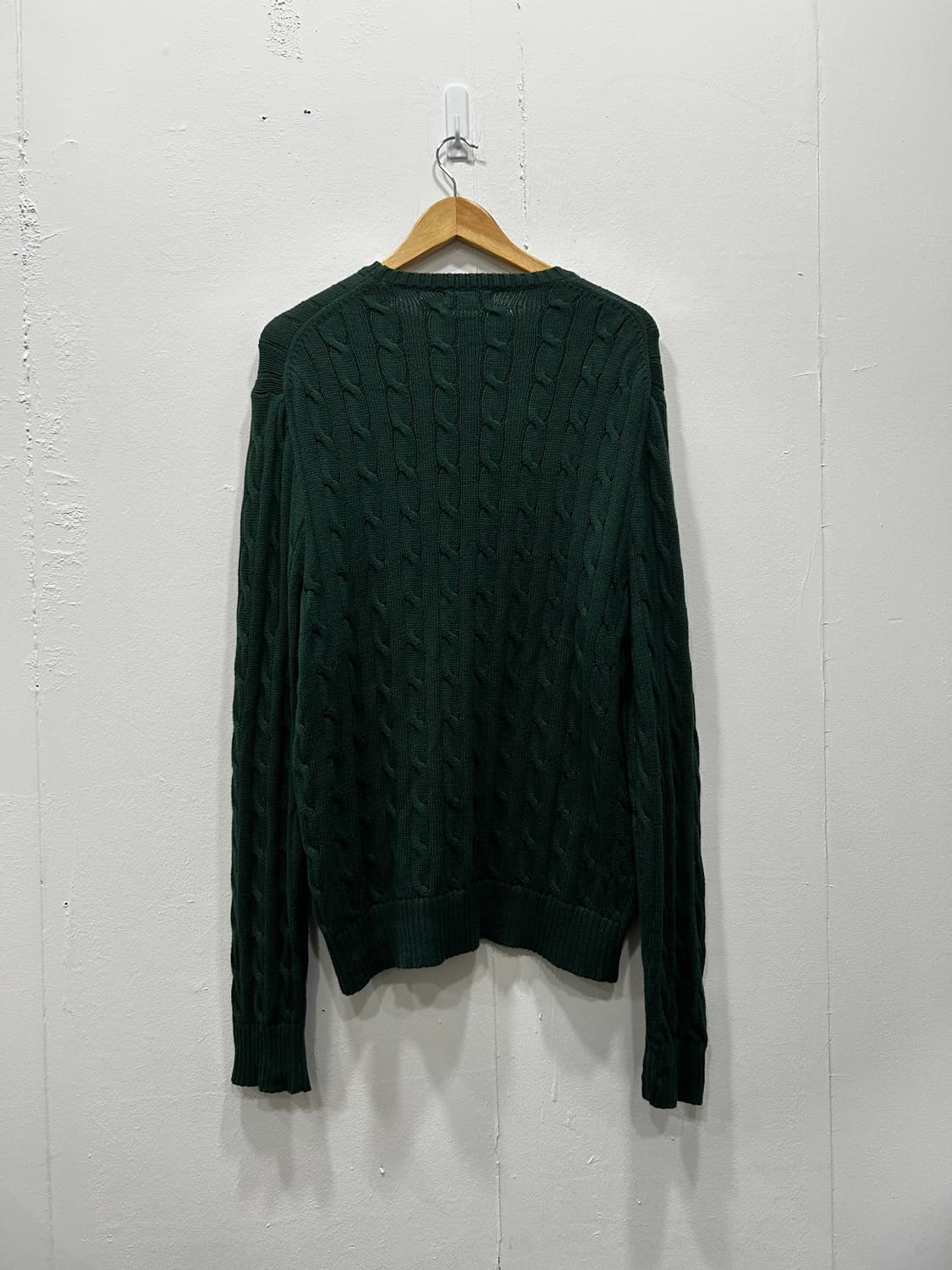 폴로 랄프로렌 케이블 니트 그린 남성 XL 105 상품이미지2