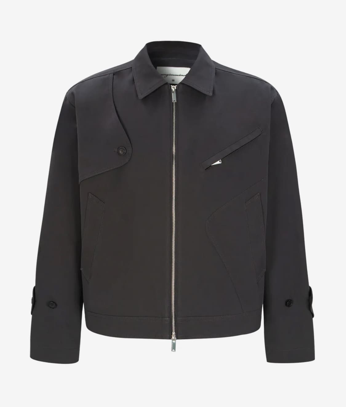 언지미크Trench Short Jacket - Dim Gray 새상품L 상품이미지1