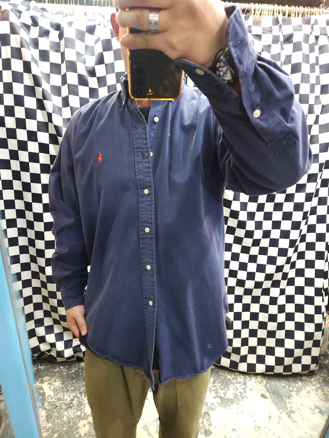  폴로 랄프로렌 네이비 옥스포드 셔츠
​
 상품이미지7