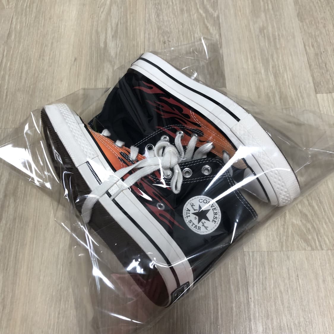 (230) 새상품 컨버스 CONVERSE 척 70 하이 블랙 레드 프레임 상품이미지10