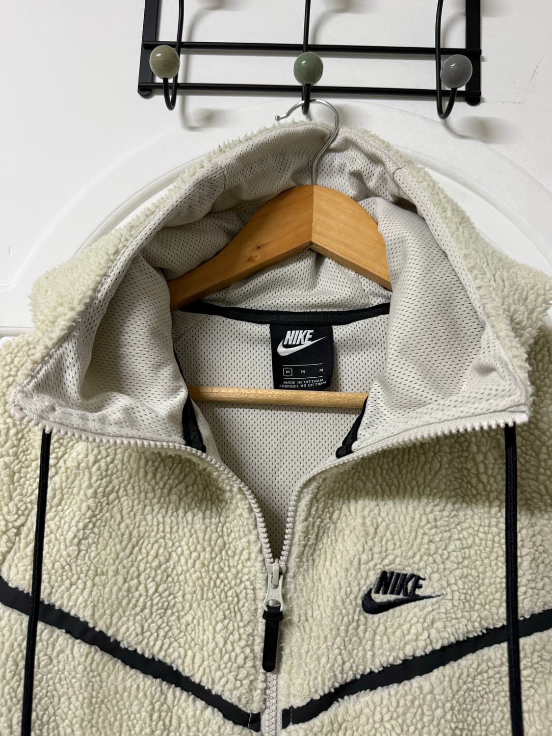 95 M사이즈 나이키 윈드러너 후리스 뽀글이 후드집업 상품이미지3
