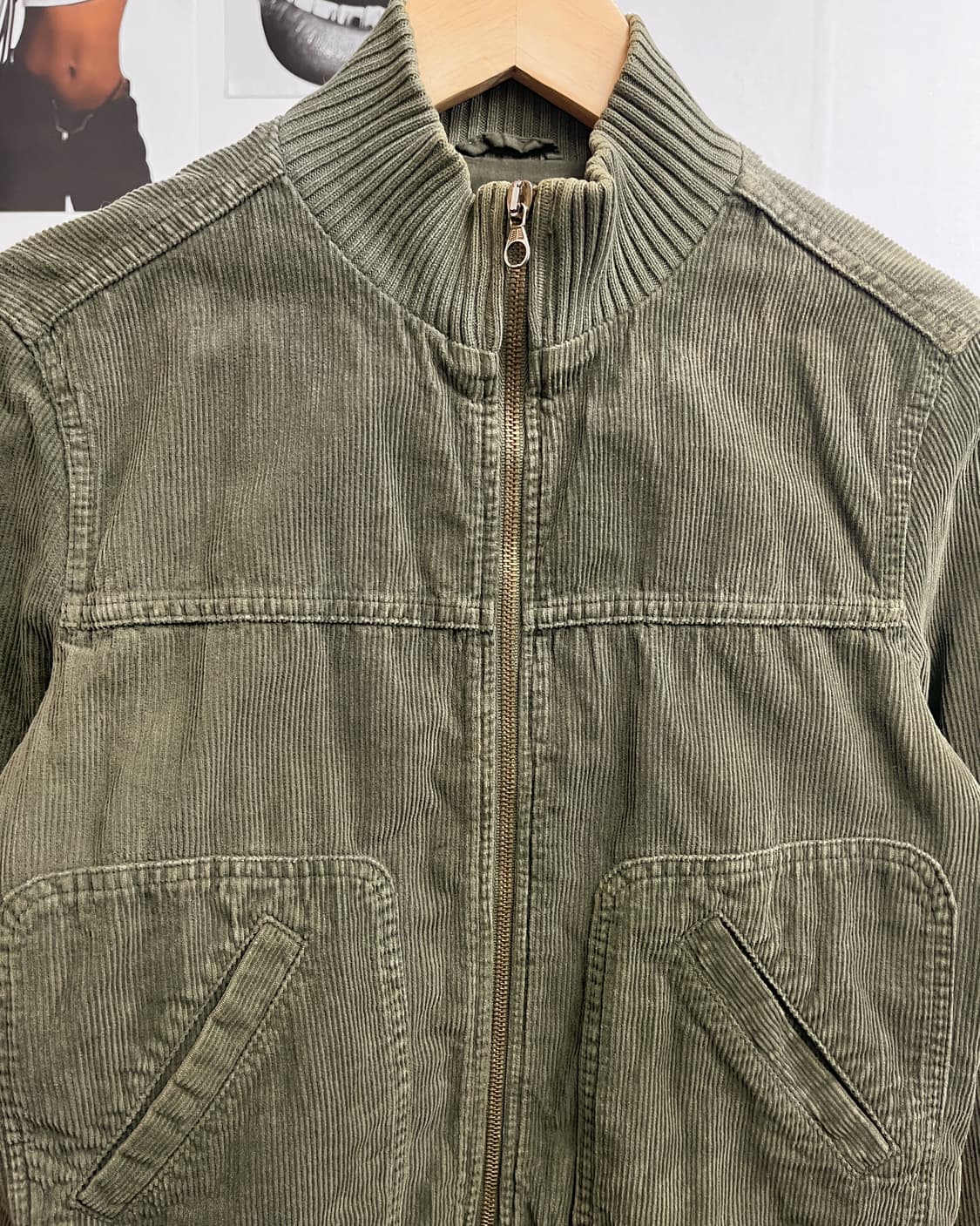 베네통 코듀로이 하이넥 트러커 자켓 상품이미지6