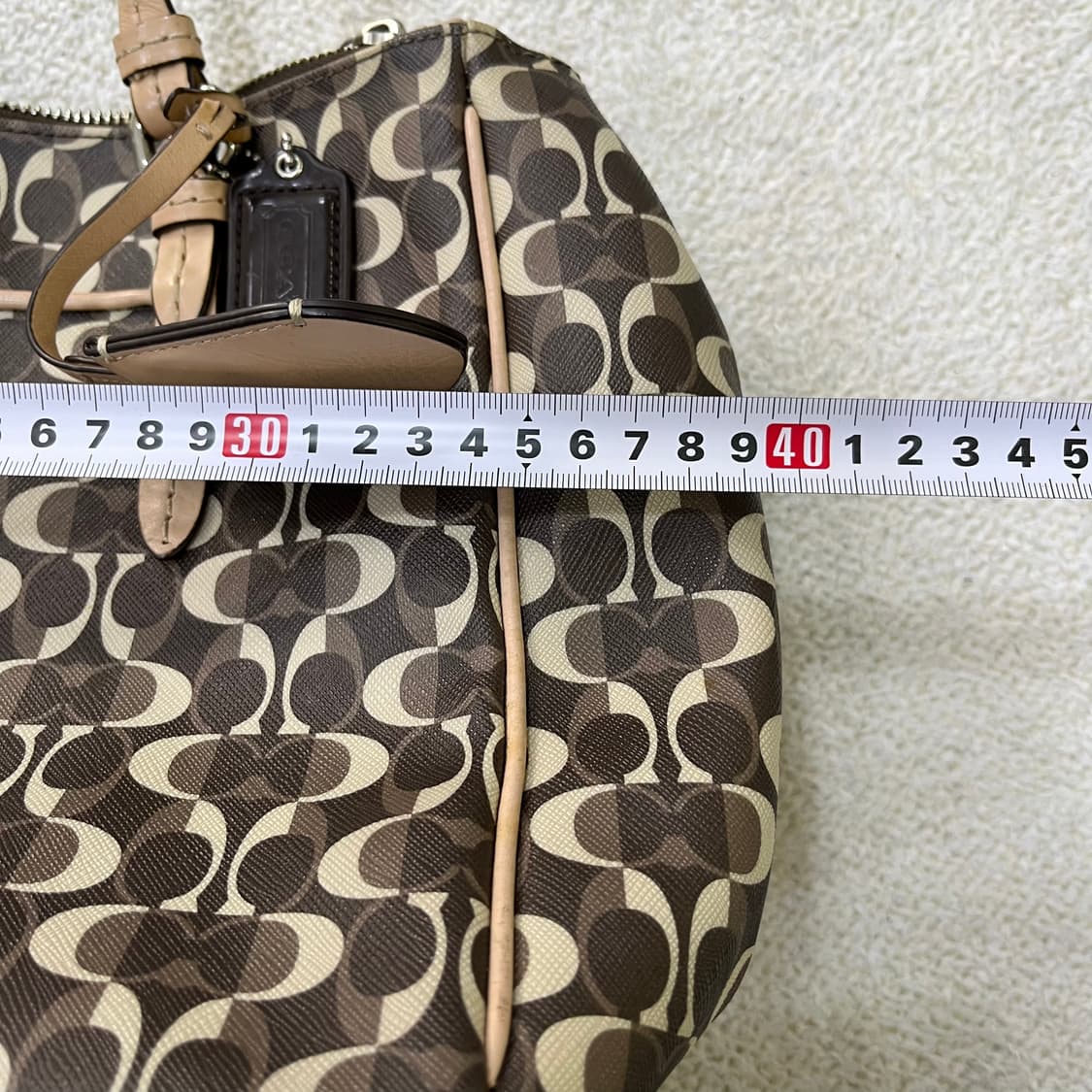 실측확인 코치 페이튼 시그니처 토트백 0409M 상품이미지5