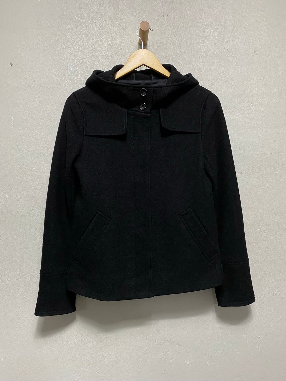 띠어리 숏 후드 울 자켓 상품이미지1