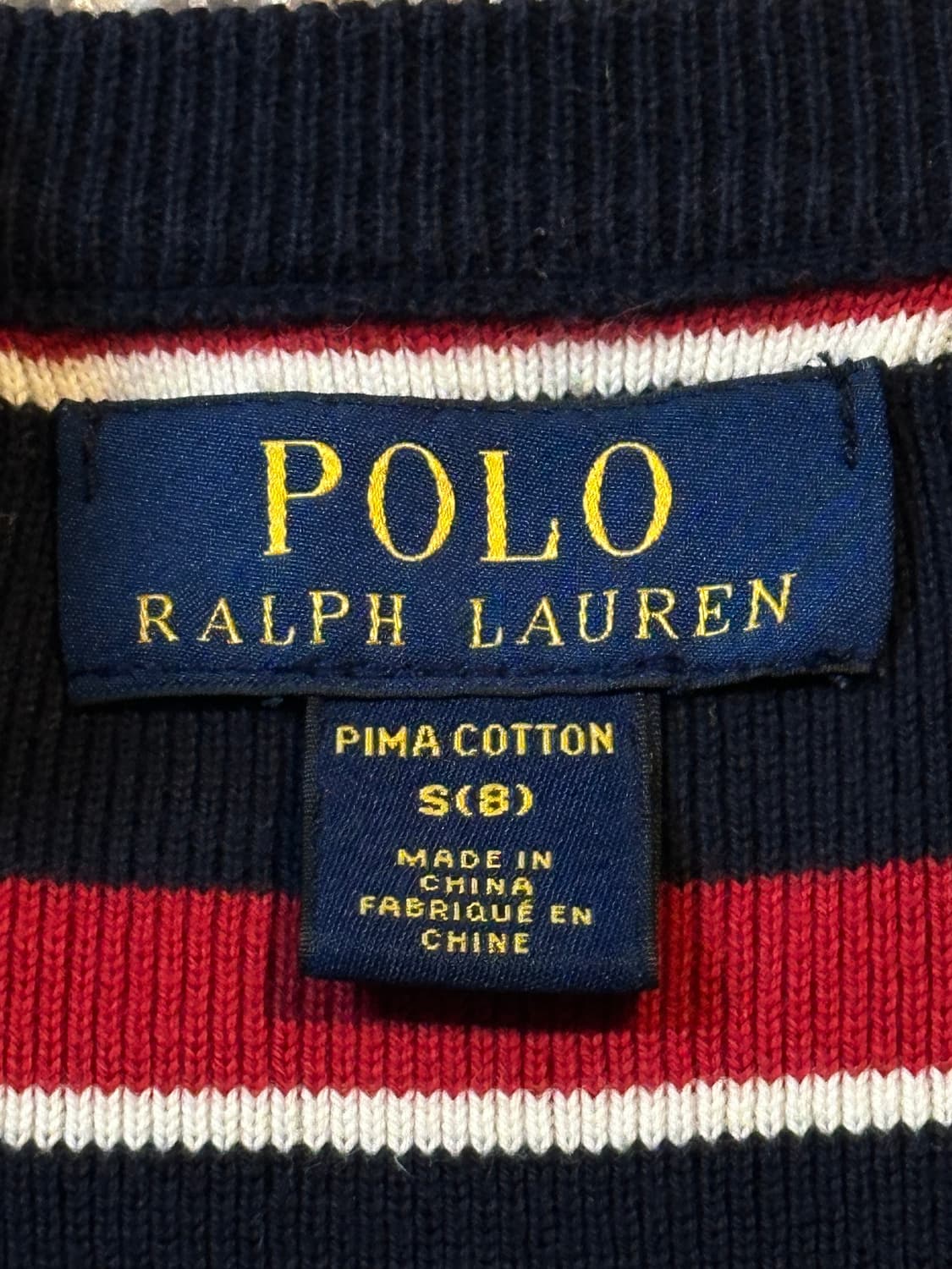 매장판) 폴로 랄프로렌 신형 화이트포니 스트라이프 니트 상품이미지4