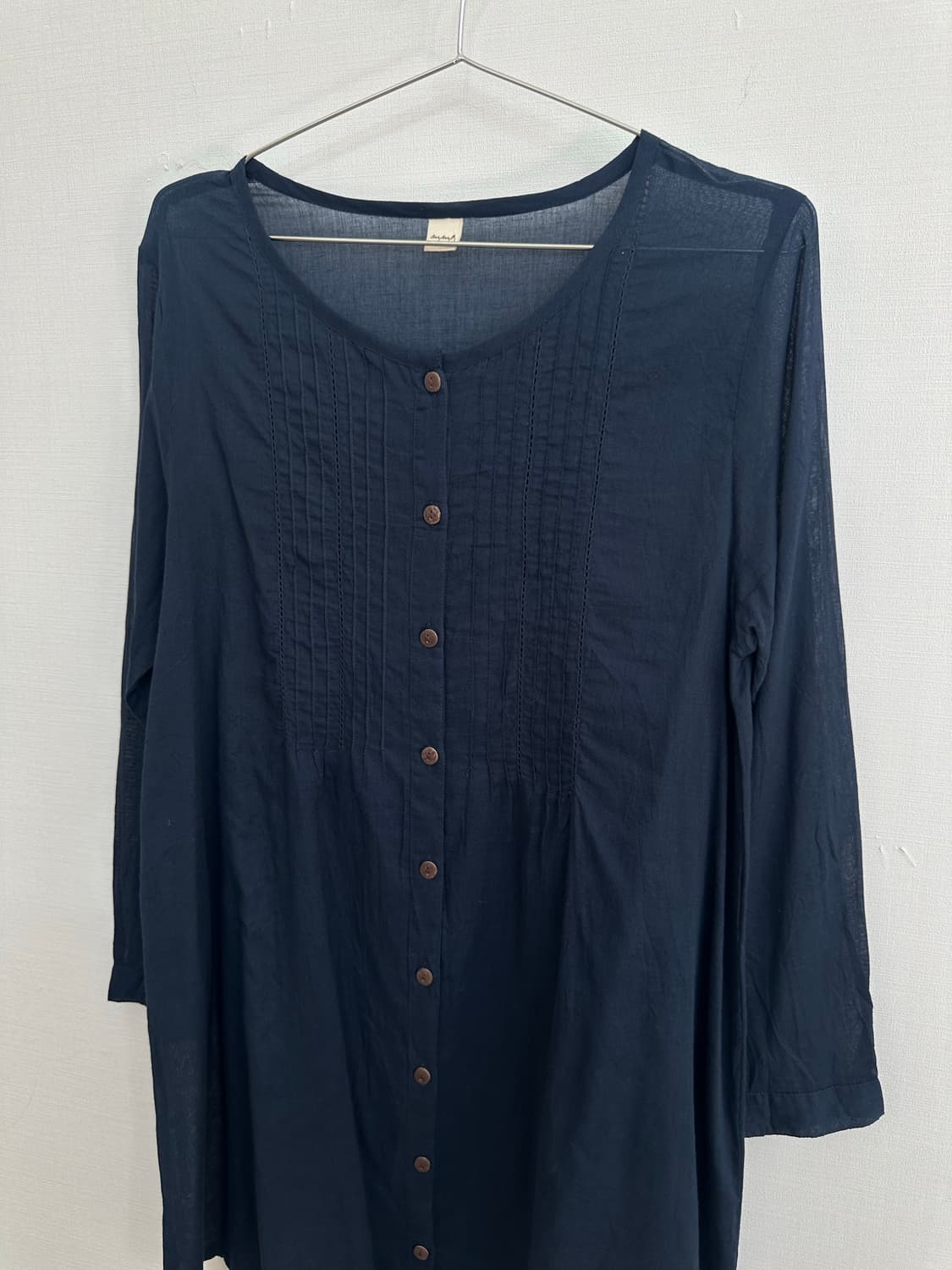 navy long shirt 상품이미지2