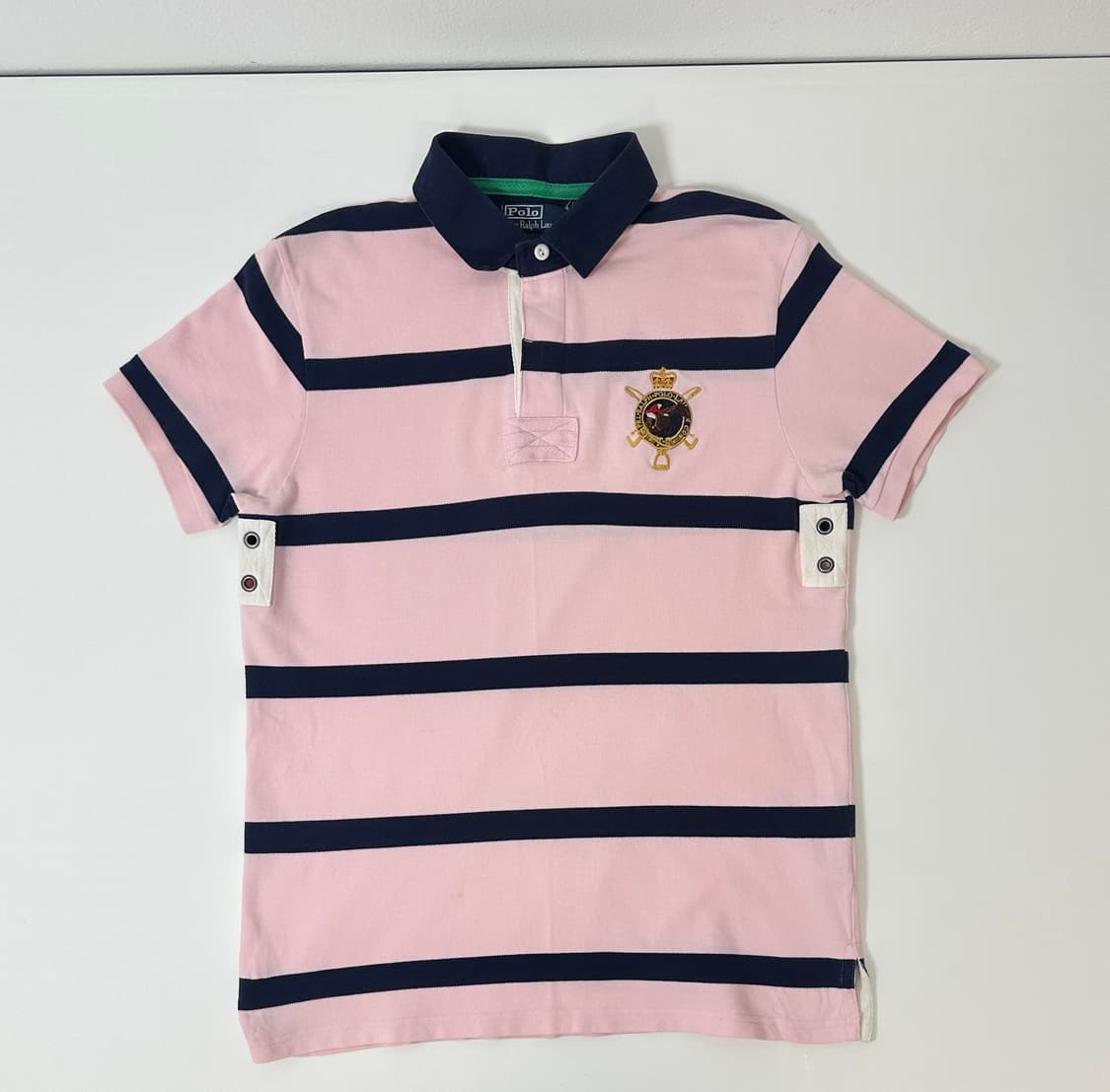 폴로 랄프로렌 핑크 럭비셔츠 반팔 상품이미지3
