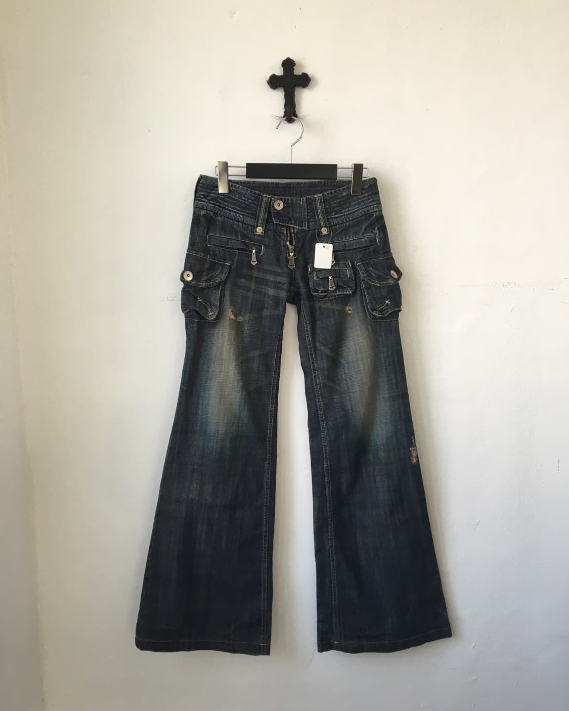 Multi pocket point washing denim pants 상품이미지2