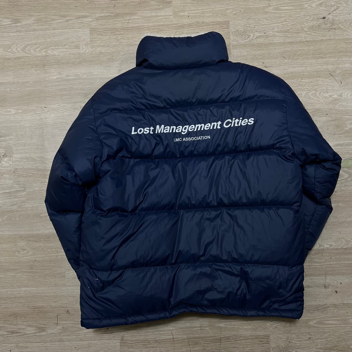 엘엠씨 덕다운 리버시블 뽀글이 후리스 푸퍼패딩 점퍼 [네이비] S/90 상품이미지4