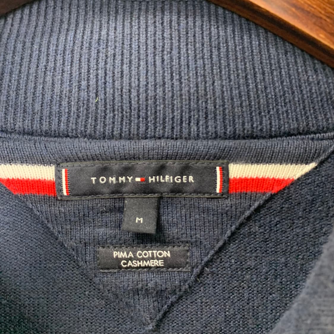 타미힐피거 네이비 니트 집업 가디건 상품이미지5