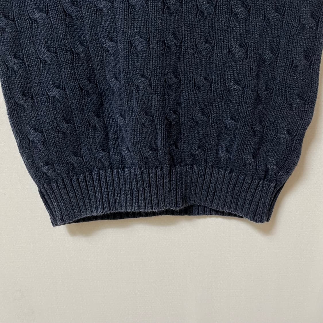 폴로 랄프로렌 코튼 케이블 니트 조끼 5 상품이미지3