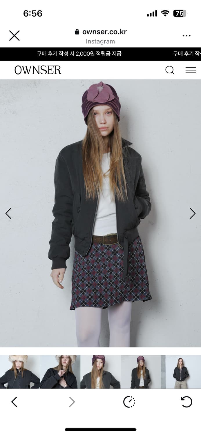 오운서 벤쿠버자켓 차콜 상품이미지2