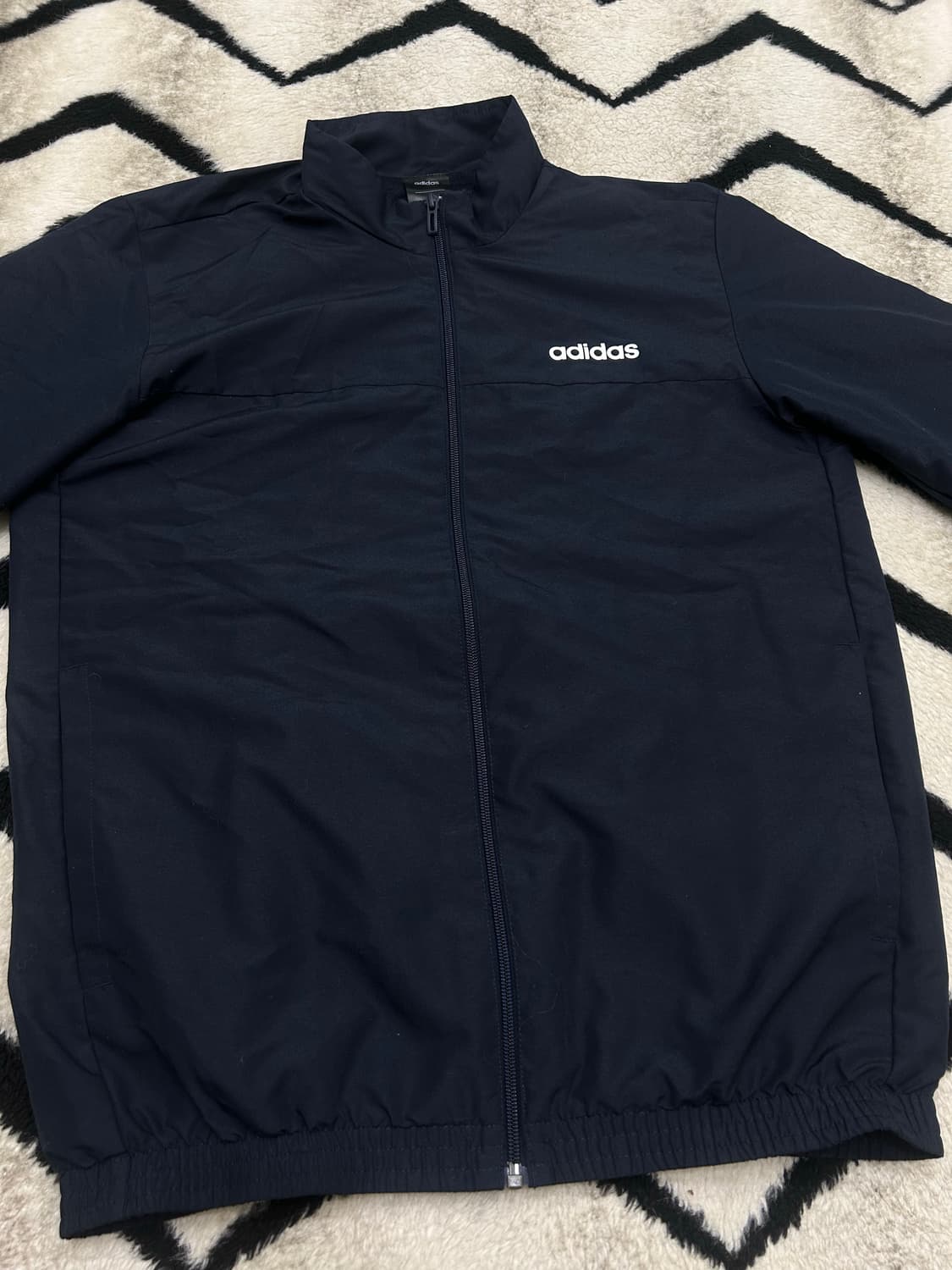 [L]아디다스 우븐 바람막이/짙은네이비 상품이미지3