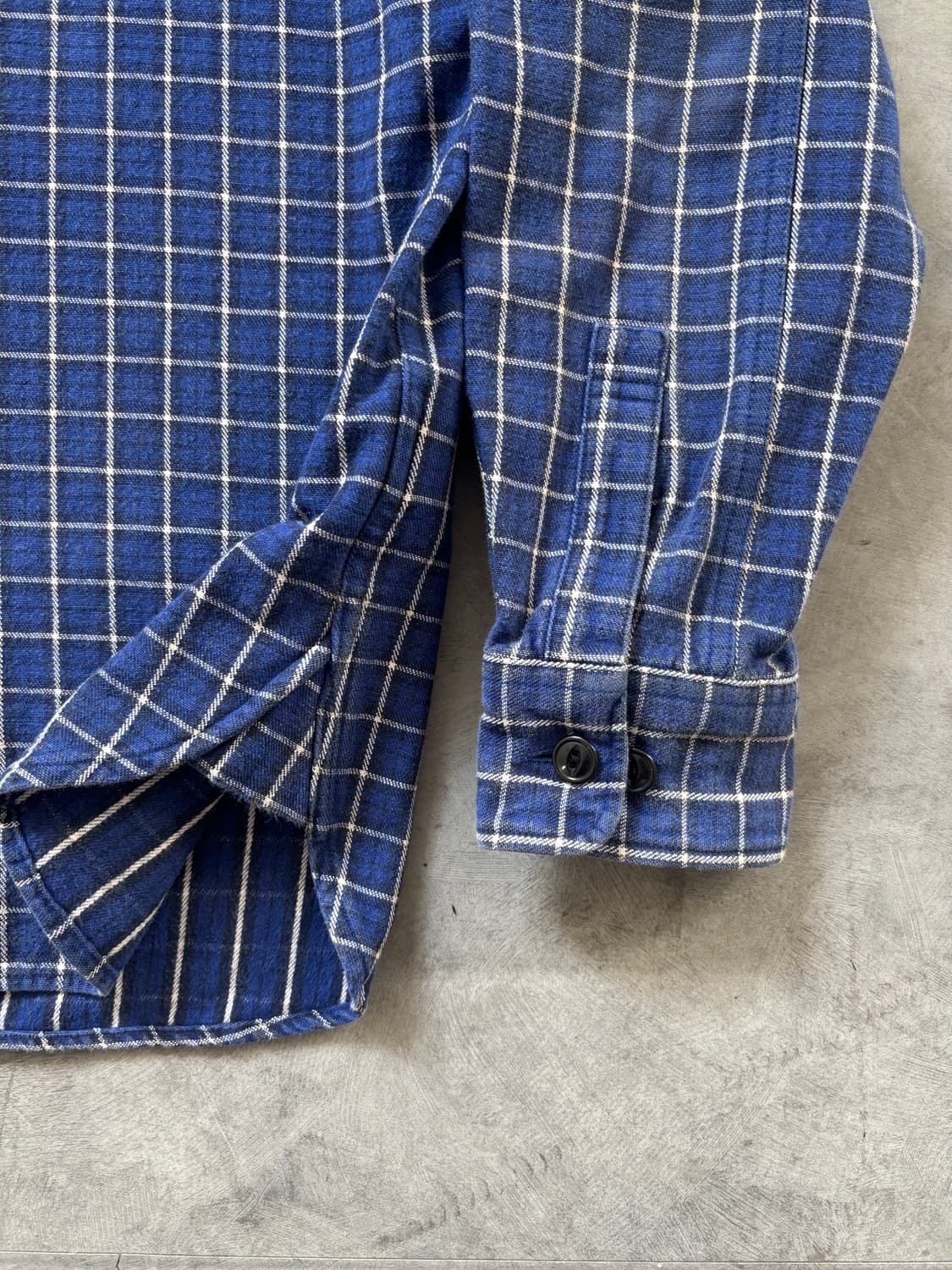 Bape 베이프 블루 체크 플란넬 셔츠 상품이미지5