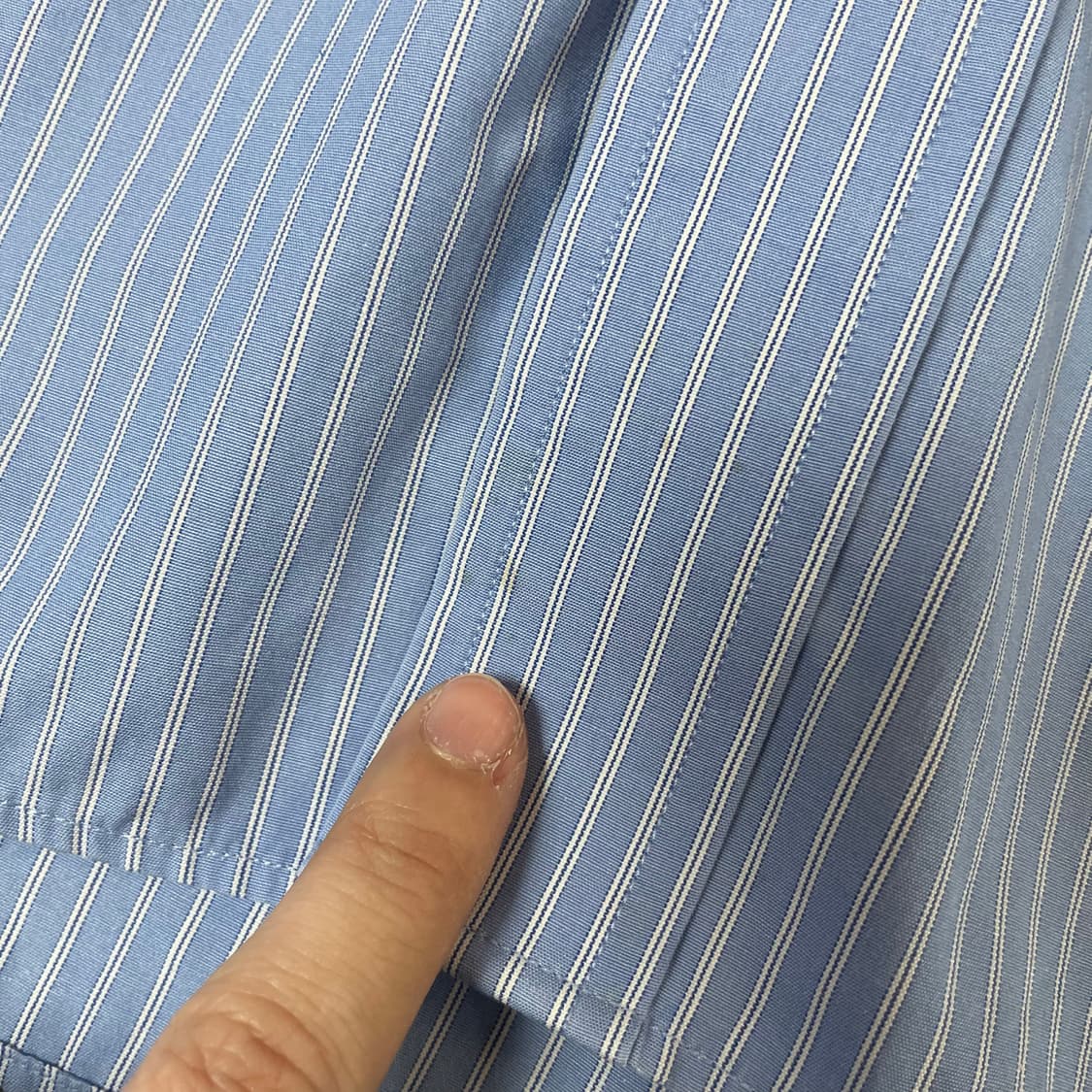 타미힐피거 월계수 자수 레귤러 핏 스트라이프 옥스퍼드 셔츠 상품이미지8