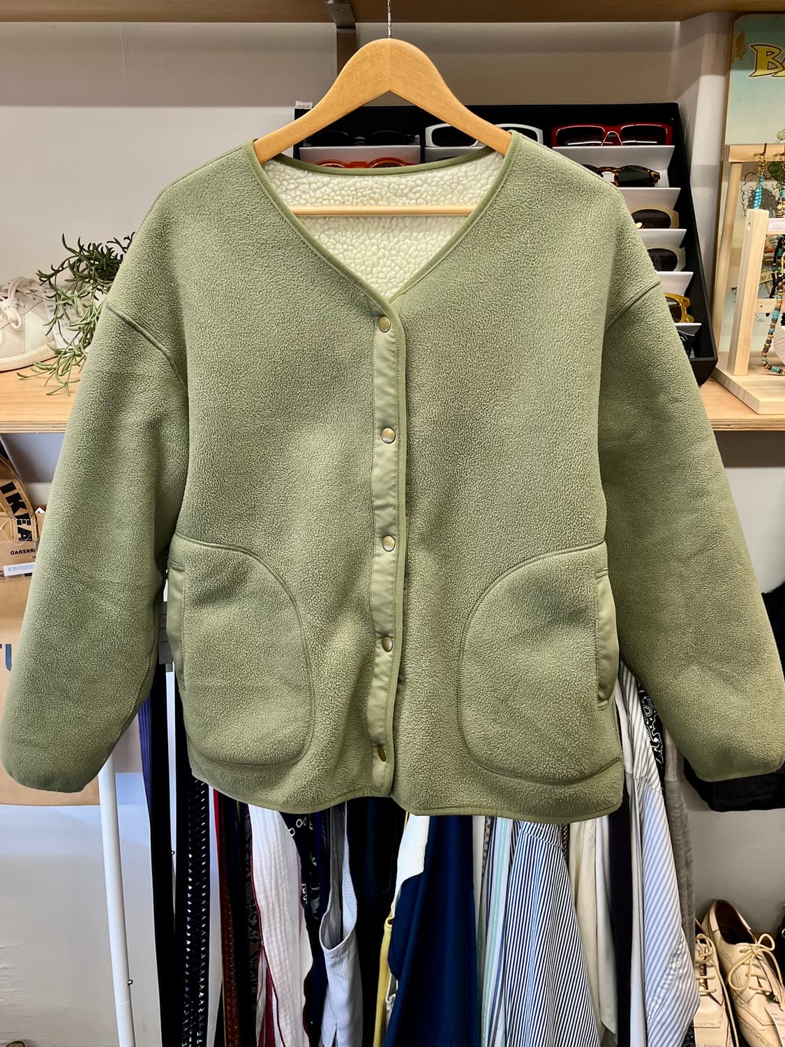 [55~66] 스튜디오클립 리버시블 후리스자켓 상품이미지1