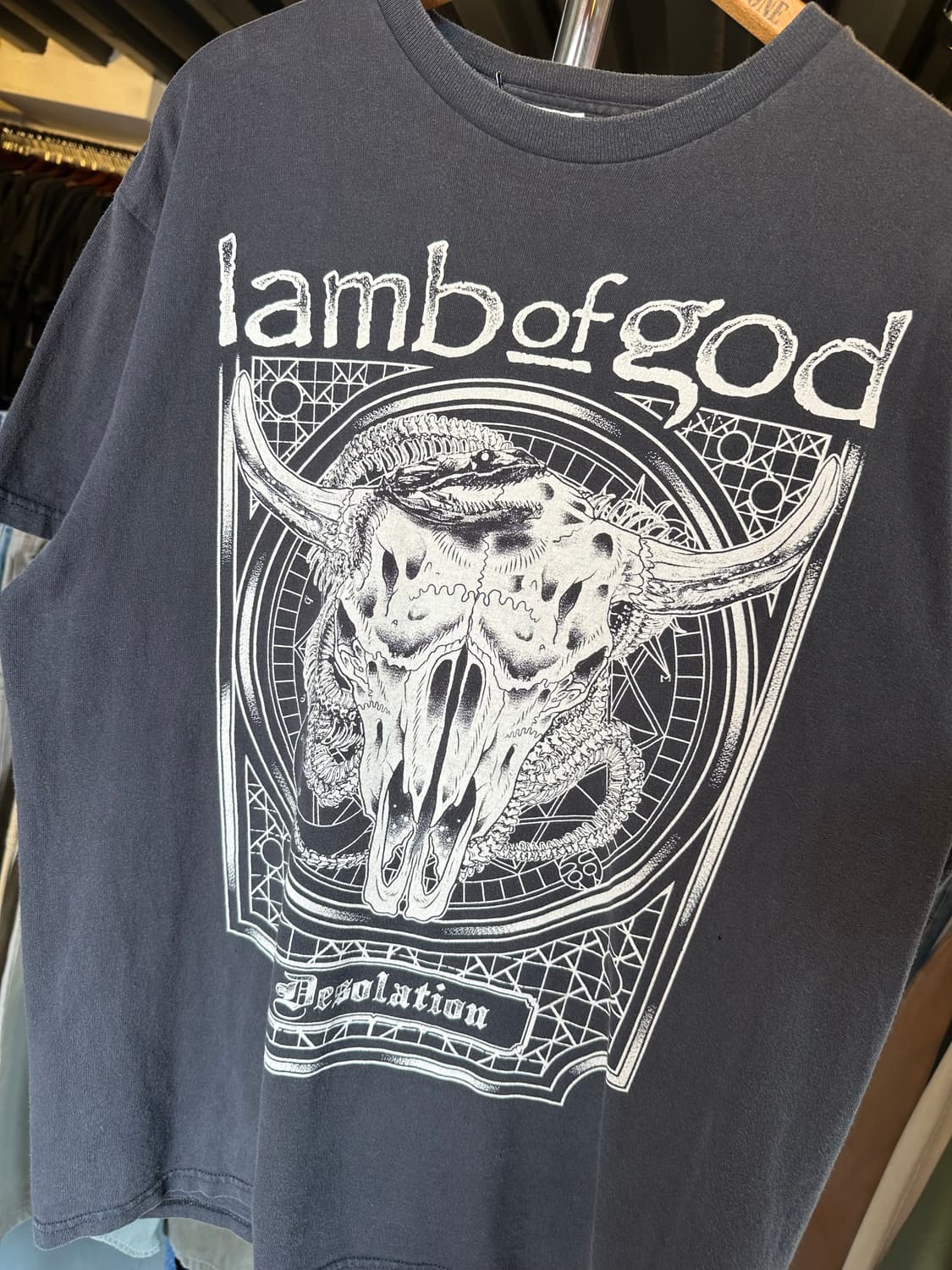 램 오브 갓 Lamb of God 메탈 락밴드 프린팅 티셔츠 상품이미지3