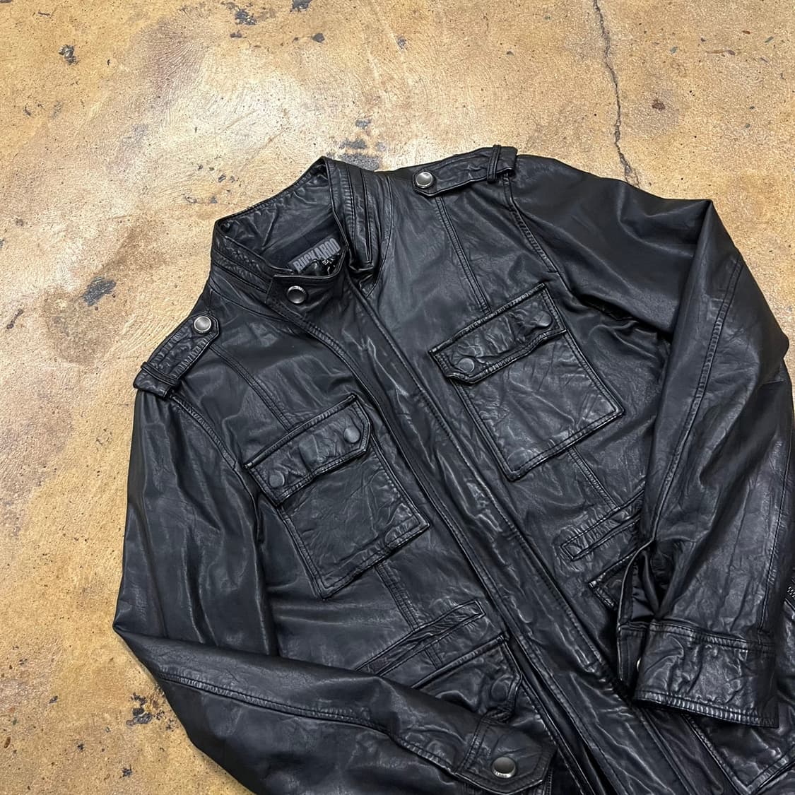 [정품/L] BUCKAROO 버커루 블랙 가죽 자켓 b10 상품이미지1