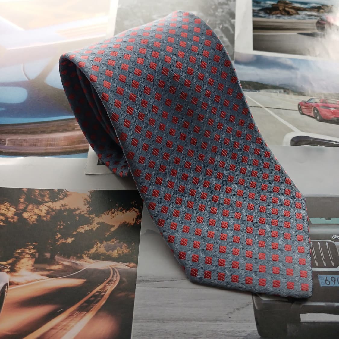 메트로시티 실크 기하학 패턴 넥타이 8.5cm A+등급 A18547
 상품이미지2