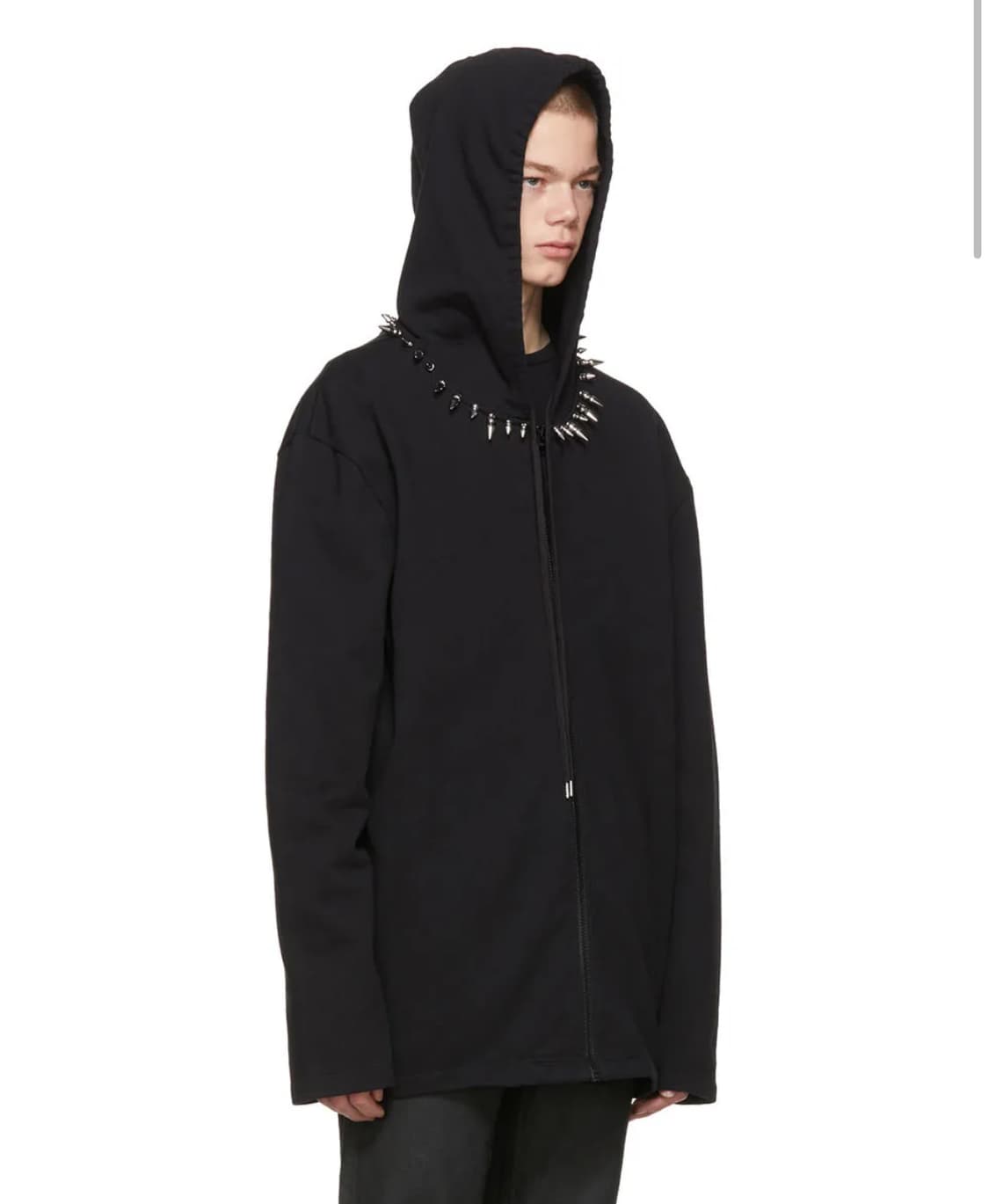 Helmut Lang stud collar hoodie 상품이미지2