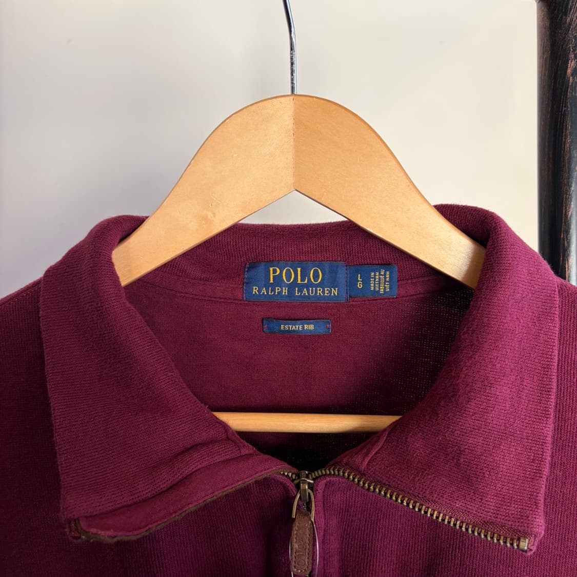15290 - 폴로 랄프로렌 버건디 반집업 니트 상품이미지5