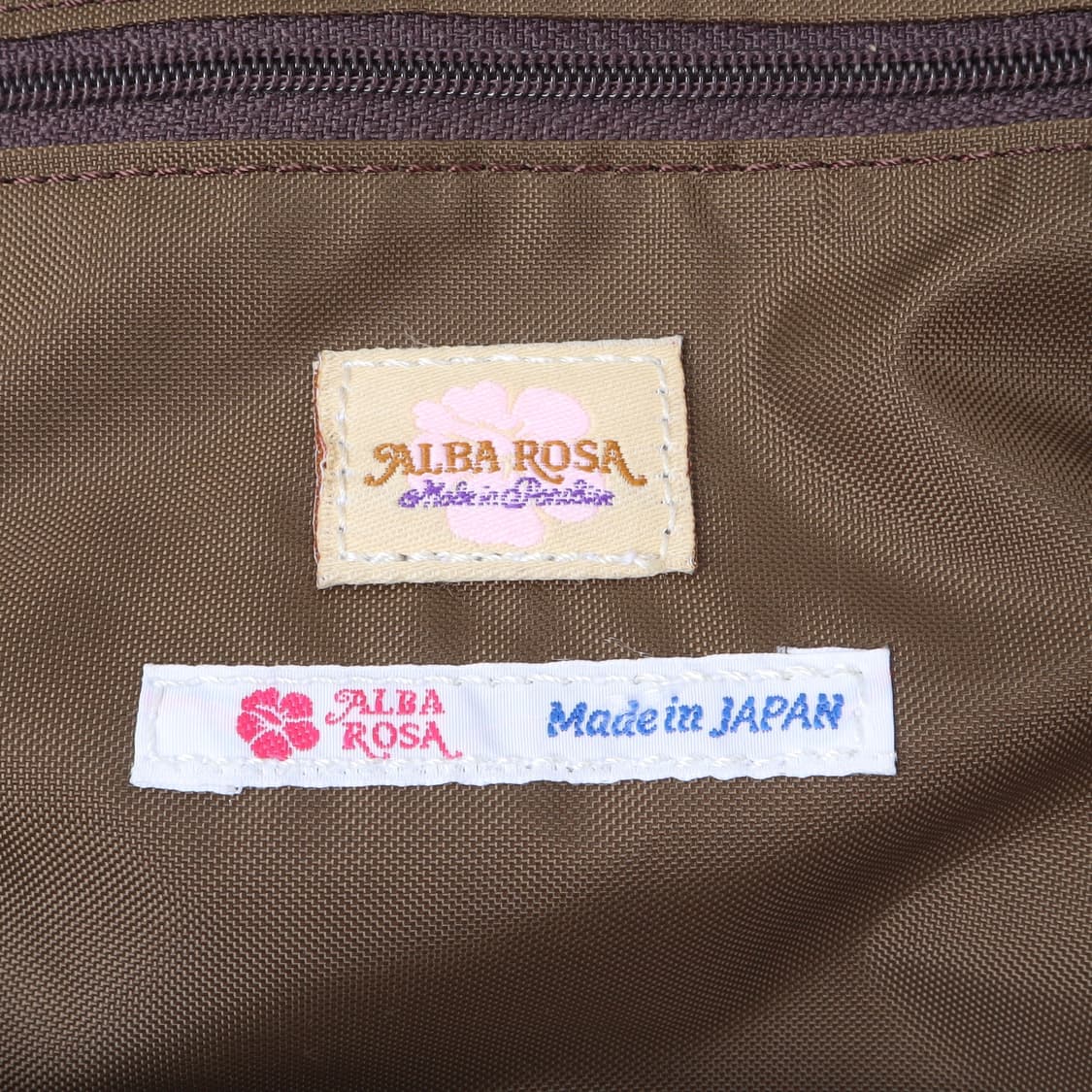 알바로사 재팬 브라운 자카드 캔버스 숄더백 상품이미지8