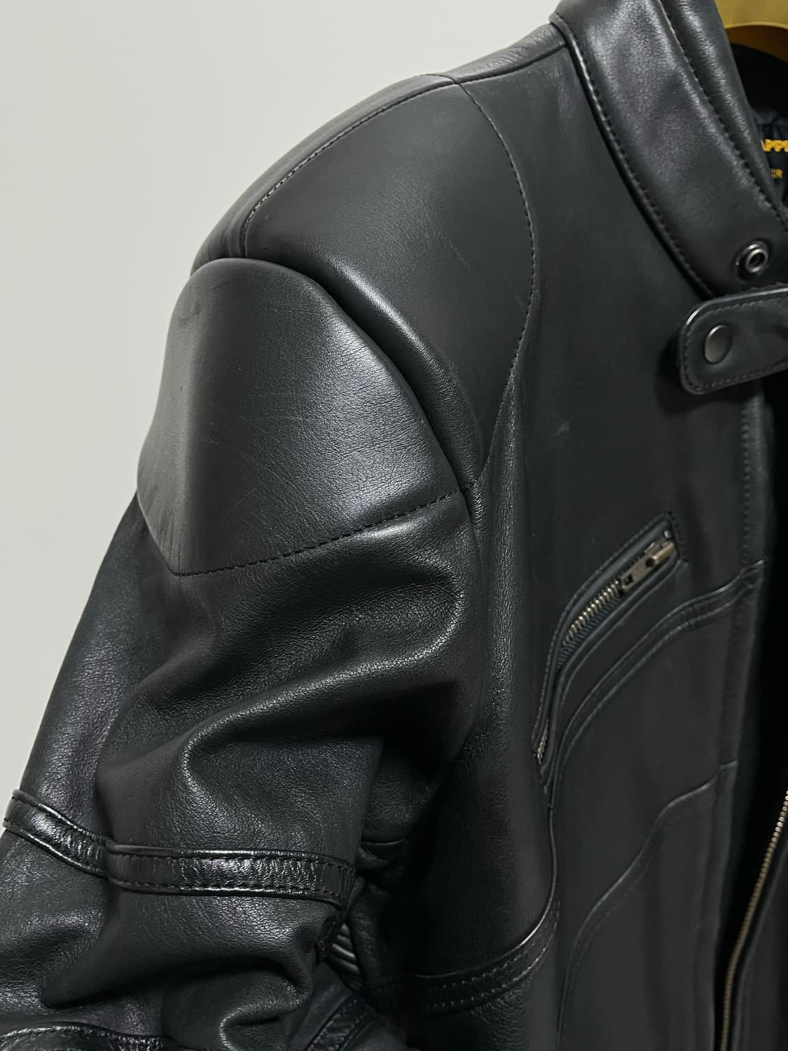 가죽 바이커 자켓 발렌시아가 스타일 상품이미지6