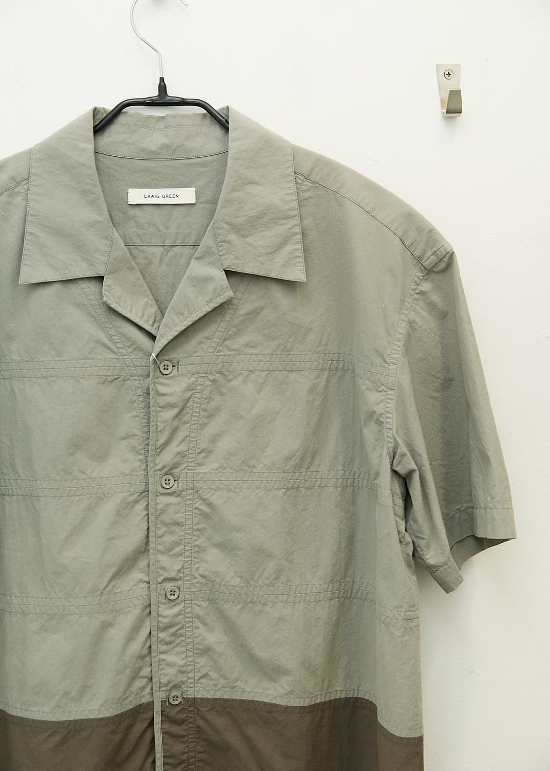 Color Block Short Sleeve Shirts 상품이미지2