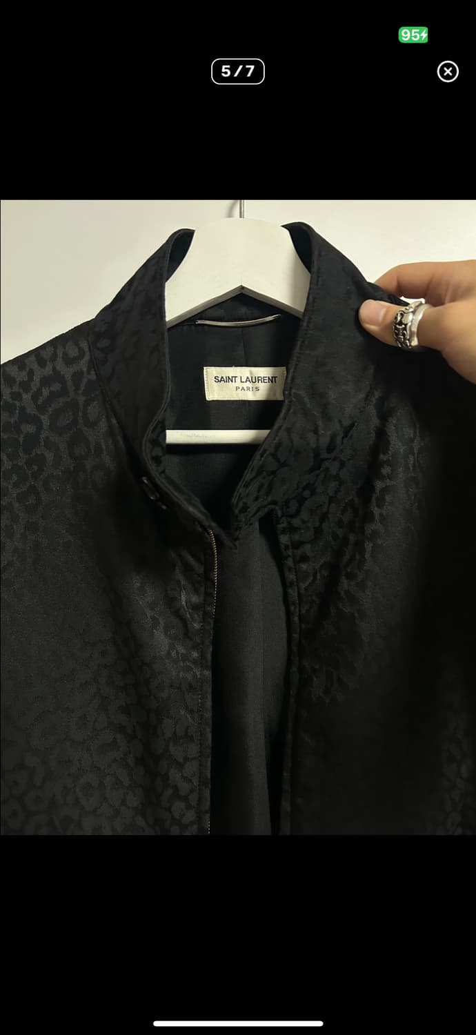 생로랑 레오파드 실크 자켓 46 상품이미지5