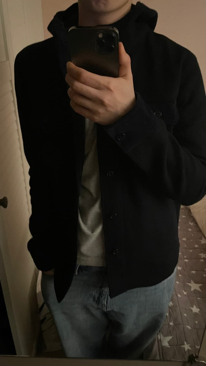 소프넷 라이트 멜턴 후드 셔츠 상품이미지1